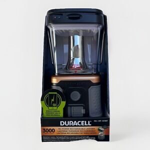 Duracell 3000 Lumen Rechargeable‎ Lantern – Solar, USB, Qi, D Battery Ready